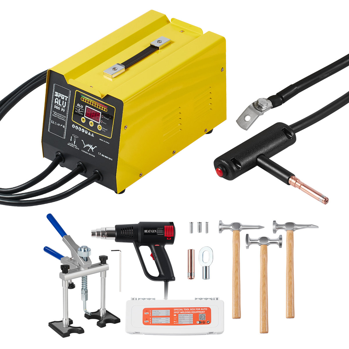 Mrcartool 1600A Spot Stud Welder Dent Puller - Car Body Repair Tool (220V, 4V Output)